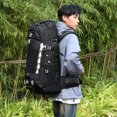 thumbnail image 4 of Bolsa de dos hombros Mochila impermeable de 60L para senderismo, mochila de viaje para acampar con cubierta para lluvia para acampar, senderismo y viajes, 4 of 8