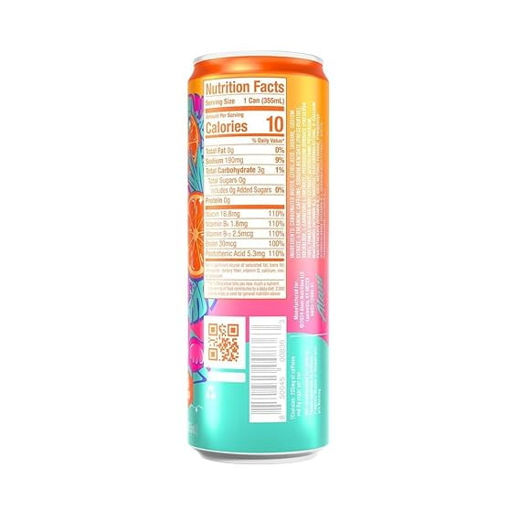 New Alani Energy Drinks Variety Cherry Twist, Orange Kiss Zero Suger, Low - Calorie, Energy Boost Drinks 12 oz (6 Pack)