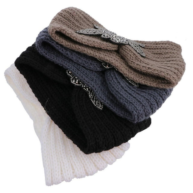 Here's a refined and professional product description for your **4pcs Knitted Diamond Headbands**:\n\n \n\n### 🎀 4 Pack Knitted Diamond Headbands for