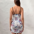 thumbnail image 4 of Ladies Elegant Sling Sleeveless Sexy Dress flowers, 4 of 6