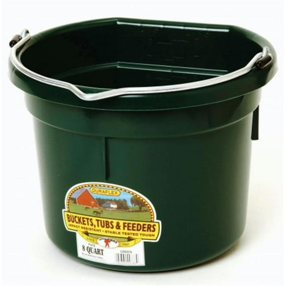 Miller Mfg Co Inc Seau en Plastique à Dos Plat - Vert 8 Litres - P8Fb Vert