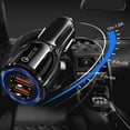 thumbnail image 3 of Quick Charge QC 3.0 USB Car Charger 3.1A Adaptador de cargador de carga rápida, 3 of 3