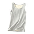 thumbnail image 1 of Sonducket Ropa interior térmica de invierno para mujer, Top grueso a prueba de viento de cuello , chaleco básico adelgazante informal, Prendas para la parte del cuerpo Gris claro SG, 1 of 6