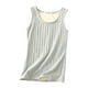 thumbnail image 1 of Jumpingount Ropa interior térmica de invierno para mujer, cuello engrosado a prueba de viento, chaleco básico informal, accesorio para Prendas para la parte del cuerpo Gris claro XXL, 1 of 6