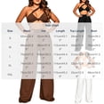 thumbnail image 3 of IUYRTFE Women One Shoulder Sleeveless Top and Wide Leg Pants Set Solid Color 2 Piece Outfit for Vacation Party, 3 of 6
