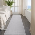 thumbnail image 6 of QiCaiJia 2x8 ft Gray Boho Runner Rugs Mat Non Slip Woven Kitchen Runners for Hallways Washable, Soft Long Entryway Laundry Hall Floor Runner Carpet for Indoor Backdoor Bedroom Kitchen Living Room, 6 of 9