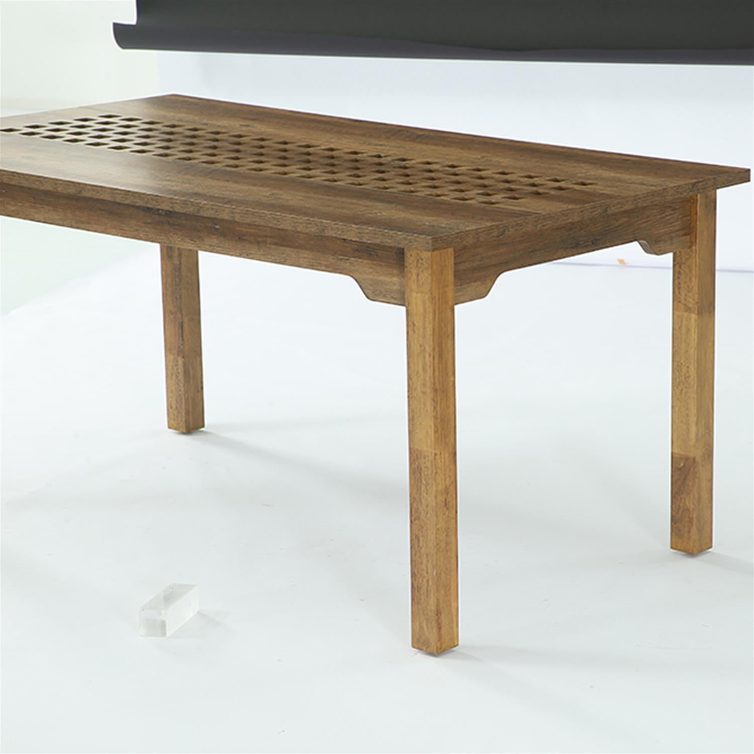 Demi Bonn 63" Wood Rectangular Dining Table for 6-8 People, Farmhouse Breakfast Table for Dining Room, Home Office, Living Room Furniture, Brown