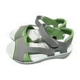 thumbnail image 2 of Wavsuf Platform Sandals for Women Casual Summer Patchwork Wide Green Sandals Shoes Size 9.5, 2 of 8