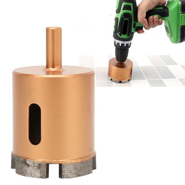 JUEGO DE BROCAS para Sierra Perforadora de Diamante de 40 A 60 mm Para Piedra, Cerámica, Vidrio para Vástago Triangular, Eliminación de Virutas, Larga Vida Útil, Perforación