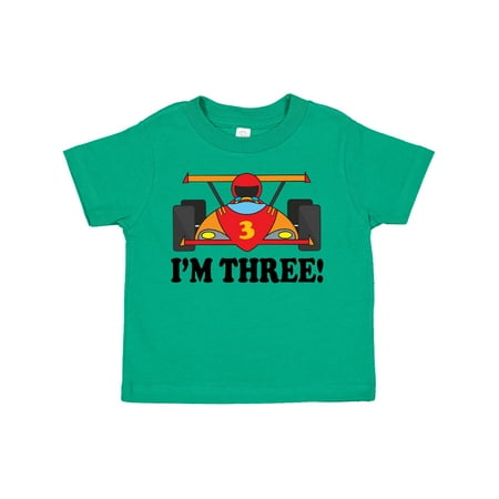 

Inktastic Race Car 3rd Birthday Gift Toddler Boy Girl T-Shirt