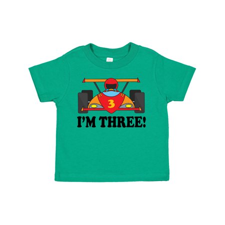 

Inktastic Race Car 3rd Birthday Gift Toddler Boy Girl T-Shirt