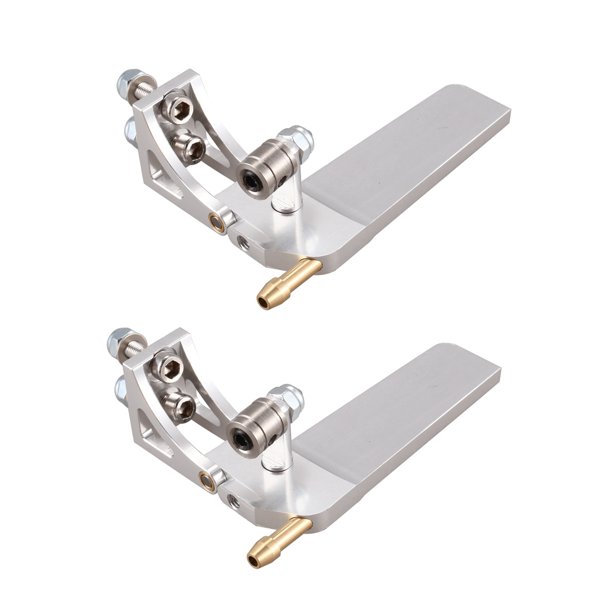 2PC RC Boat Aluminium Alloy Water Absorbing Rudder 52mm Steering Rudder