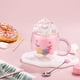 thumbnail image 5 of Taza de vidrio doble pared ecooe 280ml Unicornio con cuchara, 5 of 6