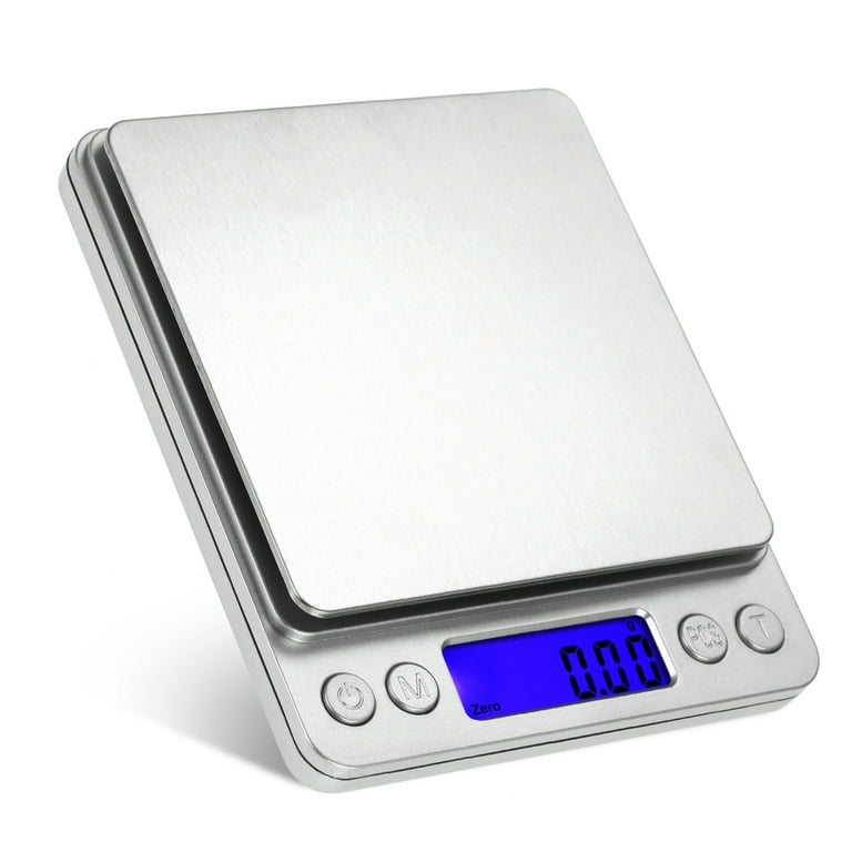 500/0.01g Accurate Kitchen Scale High- Jewelry Scale Mini Food Scale  Electric Kitchen Scale with Two Trays Kitchen Baking Scale Pocket Scale 