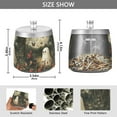 thumbnail image 2 of Yayeee Ashtray with Lid for Cigarette Smokeless Stainless Steel Home Ash Holder, Ghost in Strawberry Fields, 2 of 7