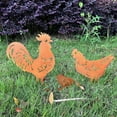 thumbnail image 3 of BZPIZ Garden Decorations Deals Chicken Metal Decorative Garden Stakes Chicken Gifts for Women/Men,Hen/Chicks Silhouette Statues for Yard Art,Backyard,Patio,Lawn Ornaments,Outdoor Decor, 3 of 4
