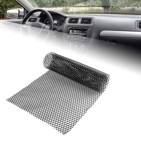 Car Grill Mesh,10x20mm Aluminum Alloy Car Grille Mesh Net Grid Body Bumper Rhombic Grill Universal