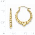 thumbnail image 2 of Boucles d'Oreilles Classiques Creuses Polies en Or Jaune 10K, 2 of 2