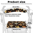 thumbnail image 6 of HELLHERO Pumpkin Maple Leaf Rollator Walker Seat Back Covers Rollator Walker Seat Covers for Seniors Adult Easy Install Easy Installation for Senior, 6 of 7