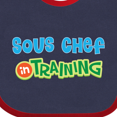 thumbnail image 4 of Inktastic Sous Chef in Training Boys or Girls Baby Bib, 4 of 4