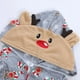 thumbnail image 4 of Conjuntos a juego con estampado de alce navideño para adultos y niños, peleles bonitos con capucha y cremallera, monos con apariencia familiar, novedad de 2023, 4 of 4