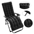 thumbnail image 1 of YOPTOP Replacement Sun Lounger Cushion Outdoor Garden Patio Recliner Thick Padded Spare No Chair,black,170cmby53cmby7cm, 1 of 17