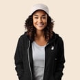 thumbnail image 4 of Dalix Heartly Ghost Embroidered Fleece Zip Hoodie Cold Fall Winter Women in Black XL X-Large, 4 of 5