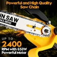 Mini Chainsaw 6 Inch For Dewalt 20V Max Battery Cordless HandHeld