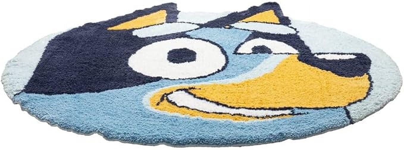 Bluey Plush Fluffy 3ft x 3ft Tufted Area Rug - Kids Room Decor
