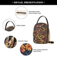 thumbnail image 4 of FORMRS Crossbody Bag for Women Quilted Travel Shoulder Cell Phone Purse with Chain Strap Handbag, Yellow Floral, 4 of 7