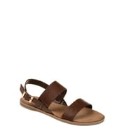 Brinley Co. Womens Dual Strap Open-toe Sandal