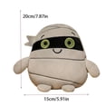 thumbnail image 2 of Halloween Plush Doll, Soft Stuffed Animal Toy with Zombie Vampire Skeleton Monster Design, Cute Creepy Plushie for Kids, Comfort Halloween Companion for Play and Decor, 2 of 5