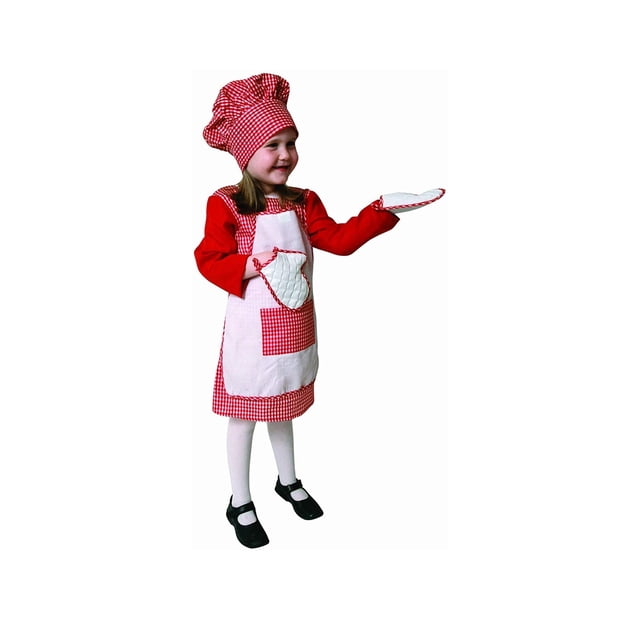 Disfraz de chef estadounidense para niños, uniforme de panadero para niñas