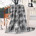 thumbnail image 2 of Gray Highland Cow Bird Pattern Blanket,Comfortable Soft Flannel Throw Blanket,All Season,Warm Lightweight Blankets for Sofa Bed Couch Living Room Chair,50"x60", 2 of 4