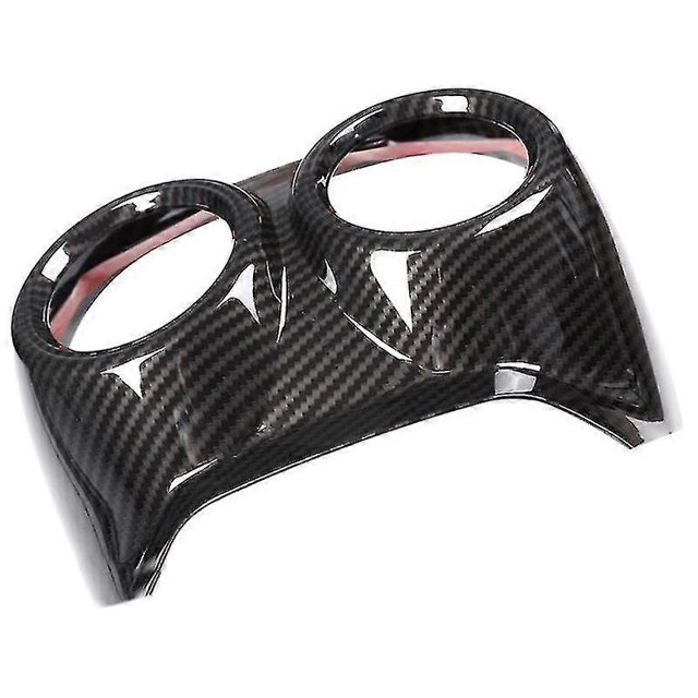 for Stelvio 2017 2018 Carbon Fiber Style ABS Rear Row Air Conditioning Vent Cover Frame Trim