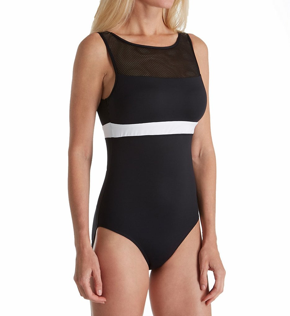 ralph lauren high neck swimsuit