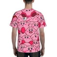 thumbnail image 5 of Unisex Kirby 3d Graphic Print Shirts For Mens Womens Casual Short Sleeve Tee Shirts Top, 5 of 7