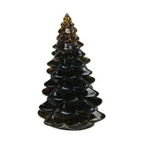 Zmeidao Holiday Christmas Tree Figurine, Resin Christmas Tree Decoration for Fireplace Tabletop Centerpiece