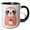 Black/White, variant on 3drose, Silly Funny Pink Sloth Drinking a Cup of Hot Coffee Cartoon, 11oz Mug