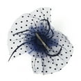 thumbnail image 7 of MSJUHEG Tea Party Hats,Feather Hair Clip,Feather Headpiece,Church Hats,Fascinators Hats,Tea Top Party Flower Hat Headwear for Fascinators Headband Navy One Size, 7 of 7