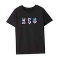 thumbnail image 4 of Camiseta para mujer ropa de verano simple suave cuello redondo camiseta para viajes M, 4 of 7