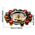 thumbnail image 3 of BotaniNest Roue de Jeu de Roulette pour Fêtes, Événements et Rassemblements Excitants, Boisson Interactive, Activité Sociale pour Adultes avec Plateau Durable et, 3 of 7