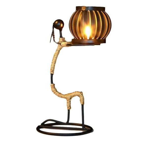 African Ladies Candle Holder, African Women Iron Candle Holder, Home Bar Table Decoration A