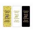 thumbnail image 3 of 40th Birthday Nuggets Labels, Chocolate Candy Wrapper, (Set of 90) Candy Stickers; 3 Designs: 30 Gold, 30 Black, 30 White, Candy Not Included, 3 of 5
