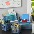 thumbnail image 3 of (2 pack) Mainstays 4-Piece Blue Decorative Storage Basket Set, 3 of 6