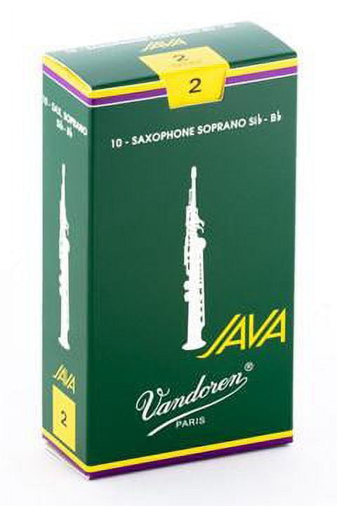 Vandoren Soprano Sax Java Reeds Strength #2.5; Box of 10