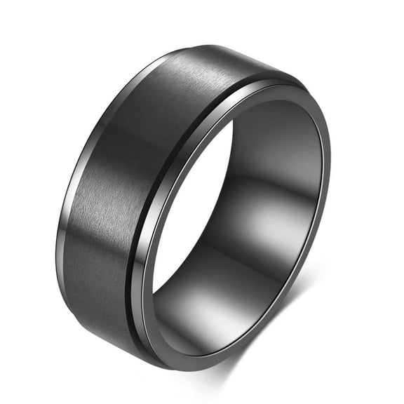 European And American Popular Ins Can Turn Smooth Men's Simple Ring Custom