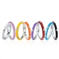 thumbnail image 6 of Santuzza Stackable Enamel Ring 925 Sterling Silver Stacking Cubic Zirconia Eternity Colorful Rainbow Band Rings, 6 of 6