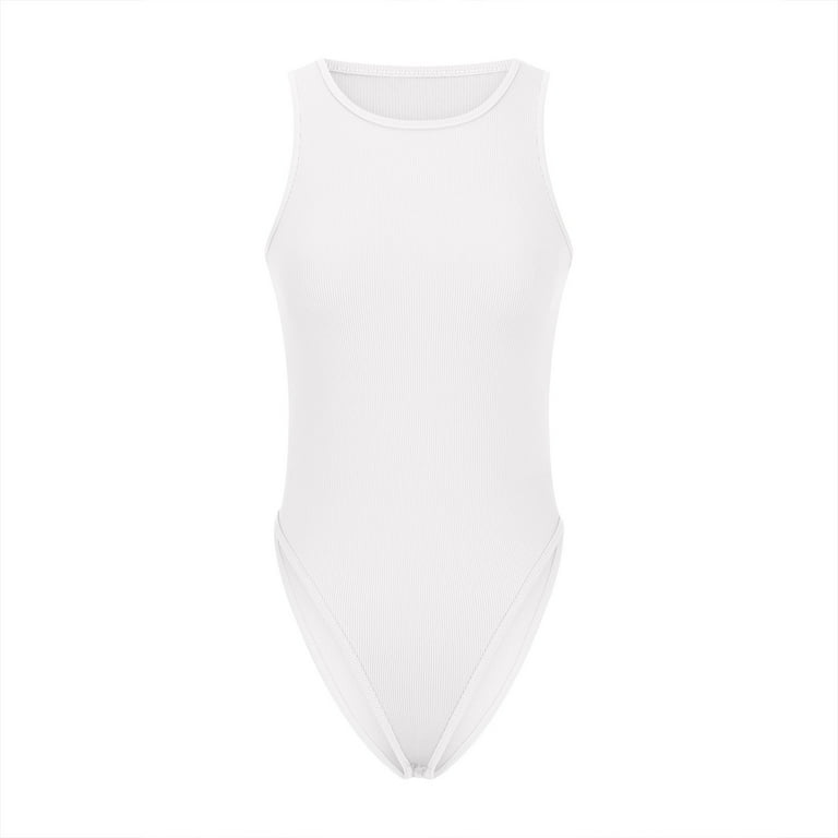 トップス Paloma/knit body suits white S KATZ-Ecru knit sweater with ribbed body with slight batwing