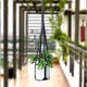 thumbnail image 3 of Soporte para Colgante, Soporte para Flores de Cuerda, Soporte Moderno para Cesta , Soporte para Macetas para Pared, Exterior, Balcón, Negro mayimx soporte para macetas colgantes, 3 of 5